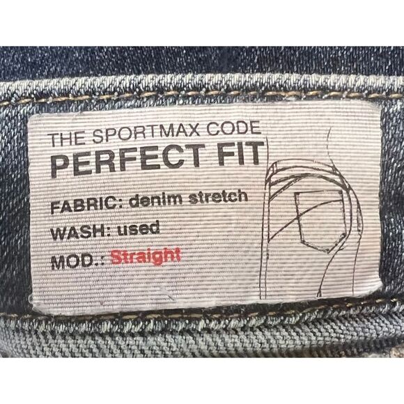 Sportmax Code Perfect Fit Straight Jean Size 28 - Picture 8 of 8